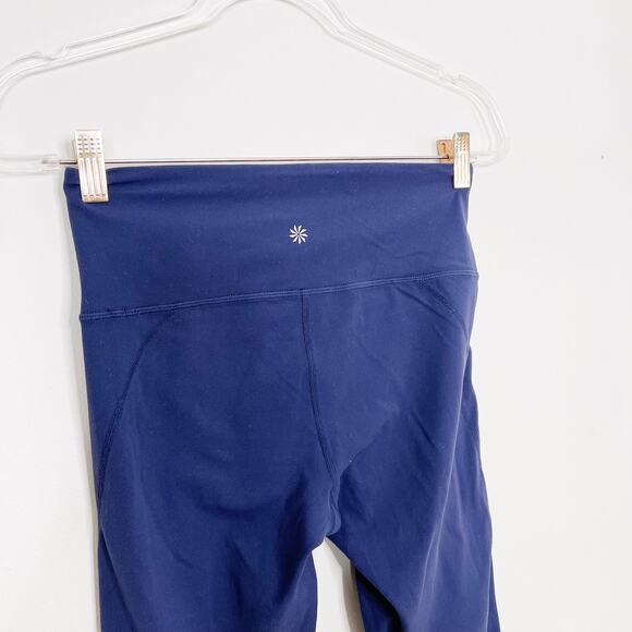 Athleta Side Stripe Salutation 7/8 Leggings Navy - Picture 5 of 10